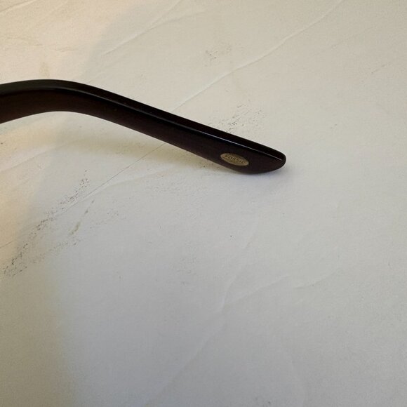 Fossil Women's Rectangle Sunglasses Dark Brown Frames - Picture 4 of 7